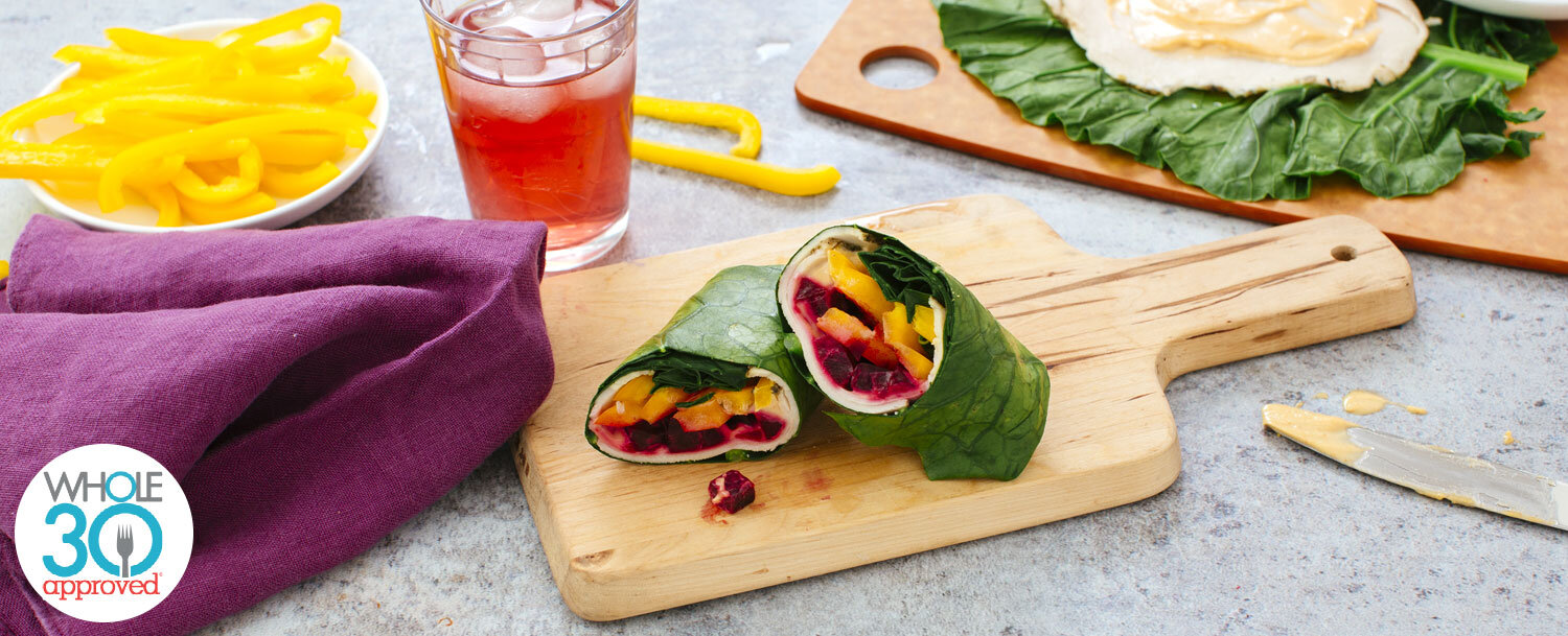 Recipes - Roast Turkey Collard Wrap with Chipotle Lime Mayo - Applegate
