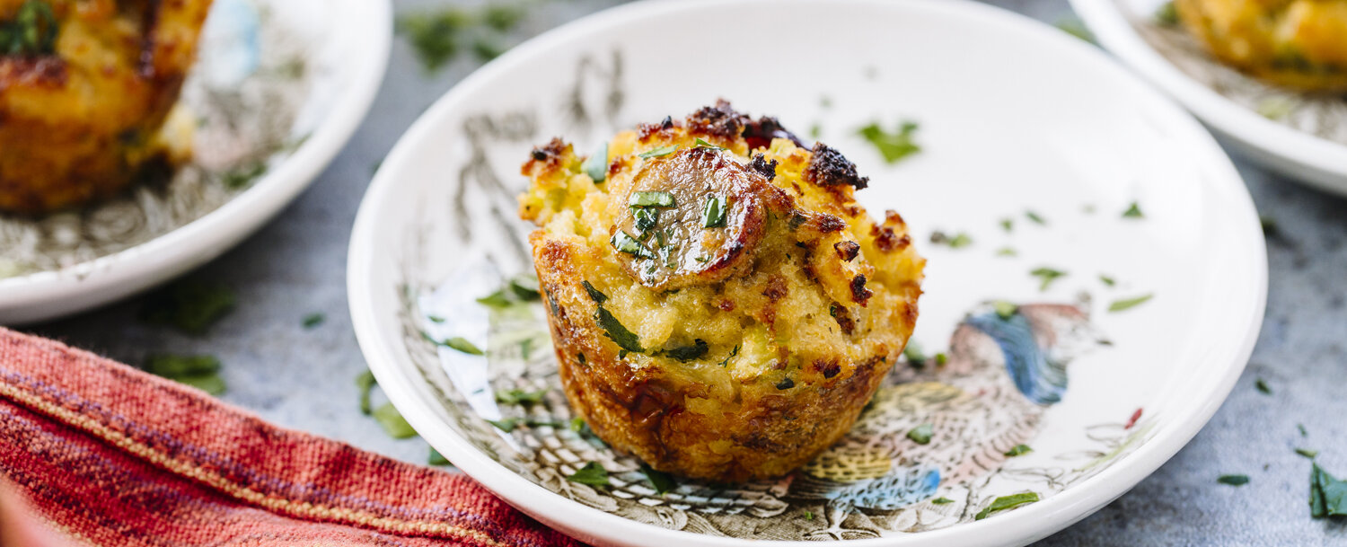 Cornbread Sausage Stuffing Bites-image