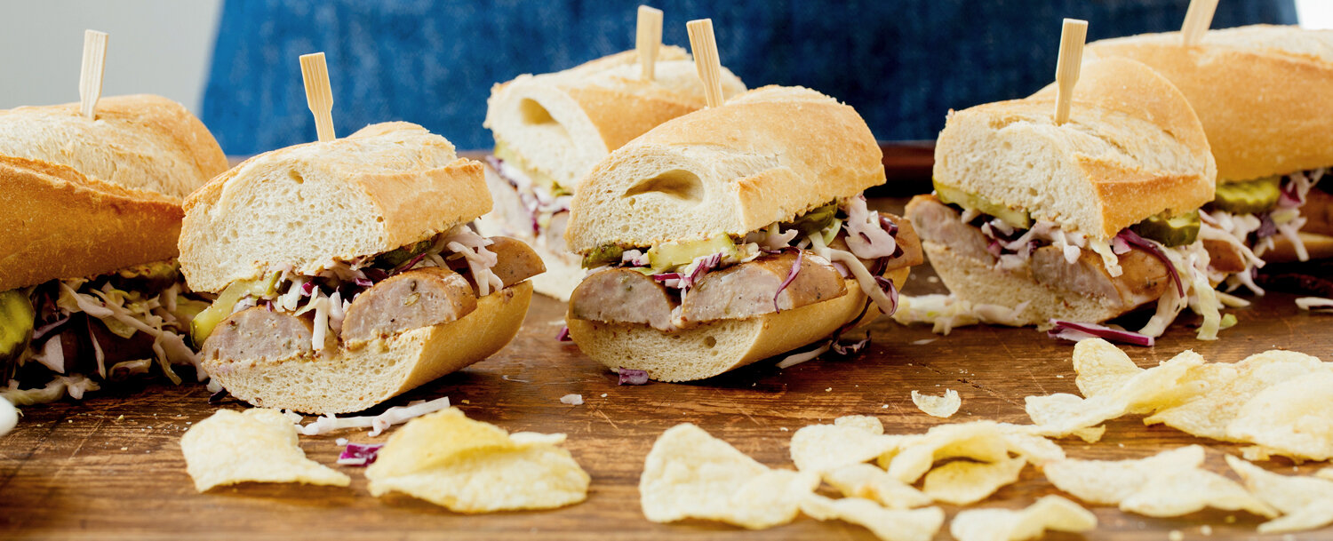 Recipes - Grilled Sausage Sub with Cole Slaw - Applegate