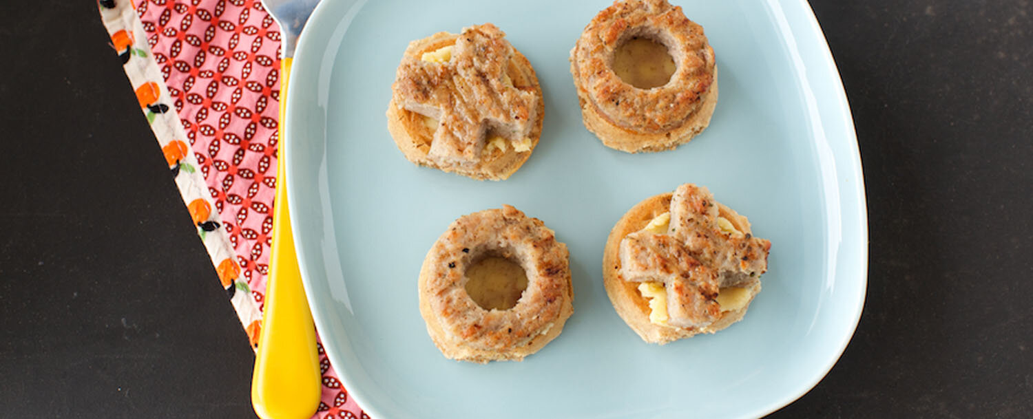 Recipes - Chicken Sausage and Waffles with Maple Butter - Applegate