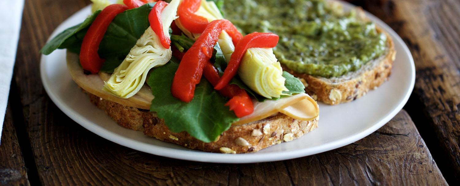 Recipes - Kate’s Pesto Sandwich - Applegate