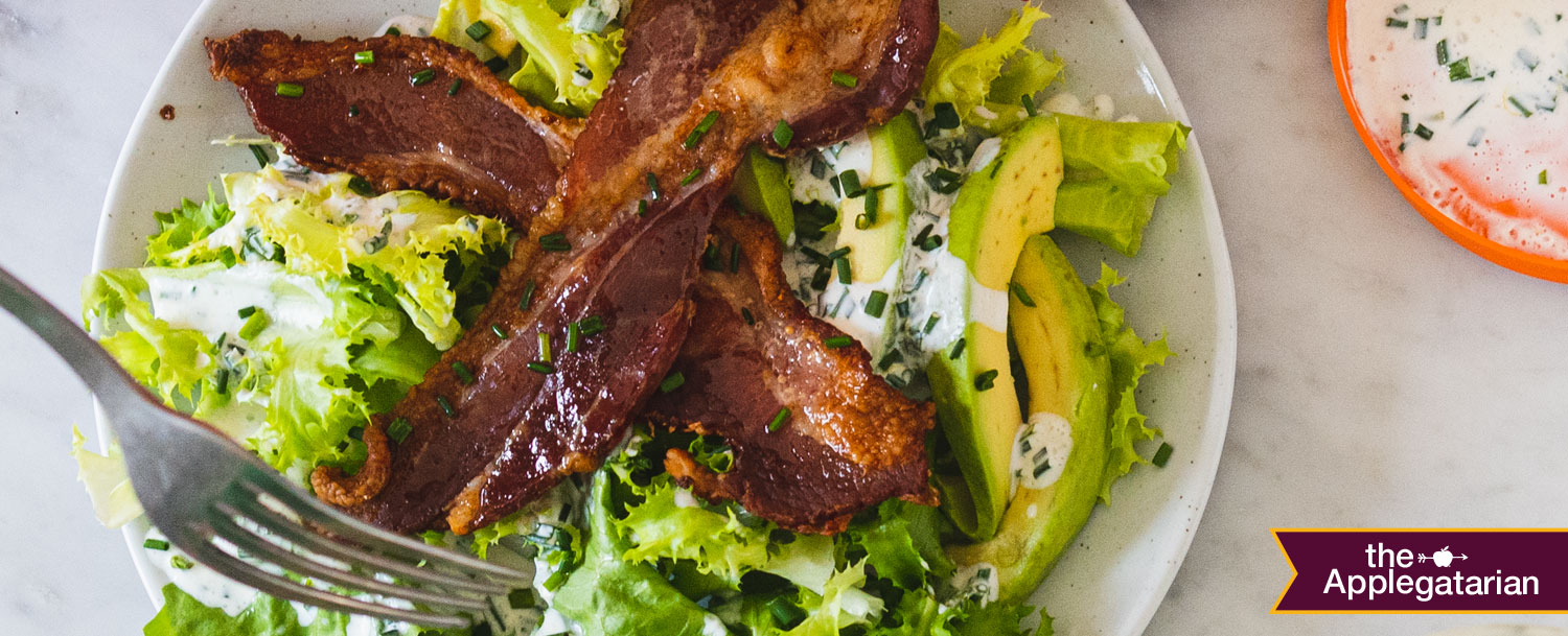 Recipes - Bacon and Avocado Salad with Creamy Chive Dressing - Applegate