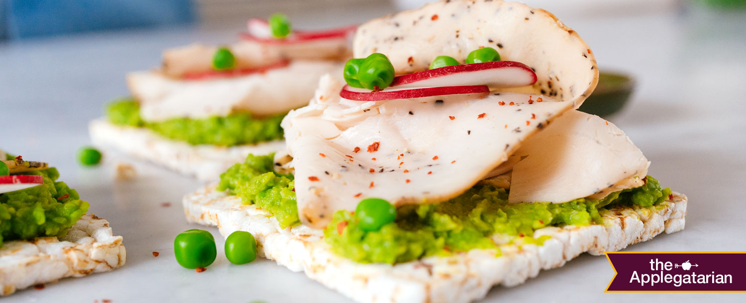Recipes - Oven Roasted Turkey with Smashed Peas and Radishes - Applegate