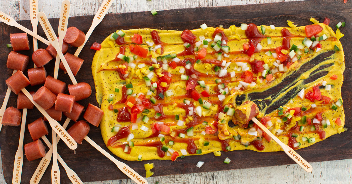 Recipes - Whole30® Chicago Dog Board: A Delicious Mash-Up of a Butter Board and a Chicago Dog - Appl