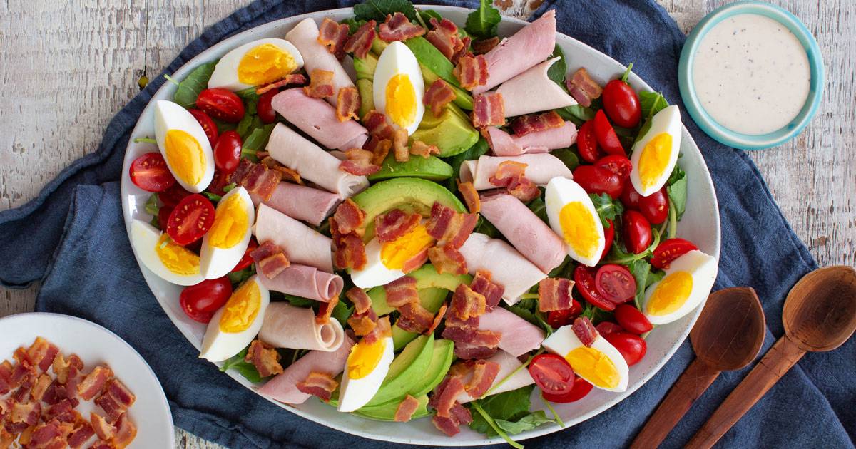 Recipes - Whole30 Approved® Cobb Salad: A Quick and Delicious Meal with Applegate Products - Applega