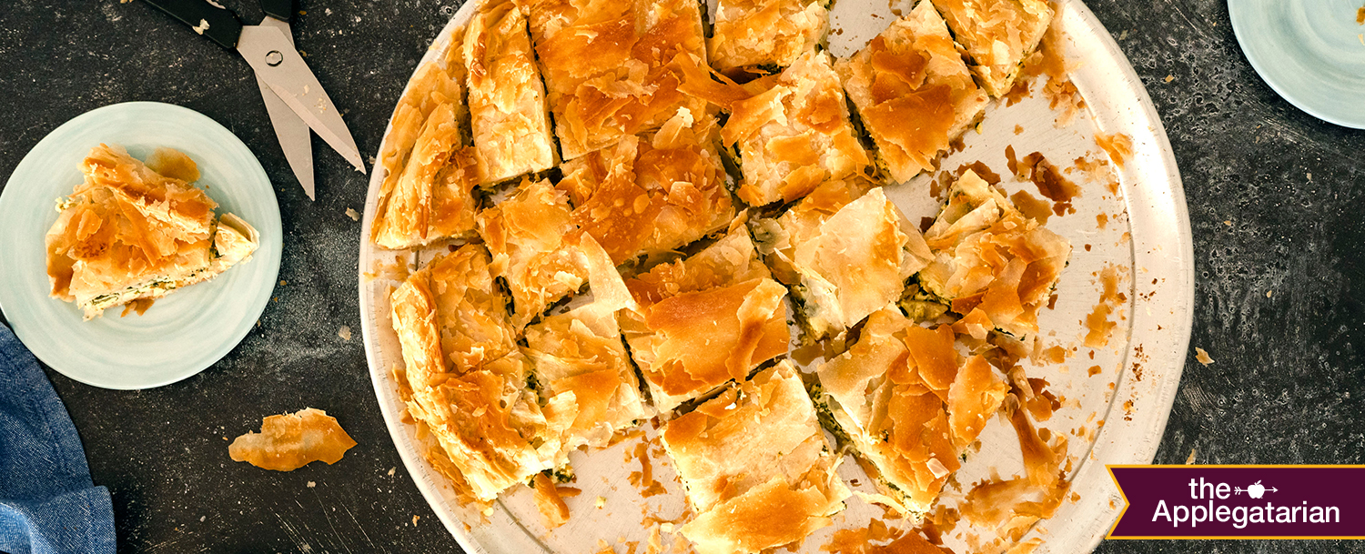 Recipes - Albanian Spinach Pie: A Generational Family Recipe | The Applegatarian Holiday 2023 - Appl