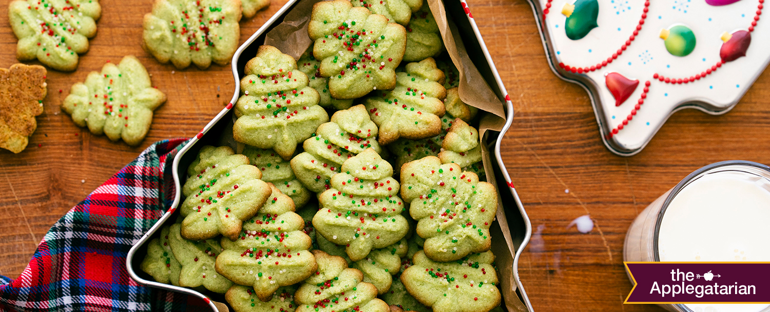 Recipes - Buttery Christmas Trees Cookie Recipe | The Applegatarian Holiday 2023 - Applegate