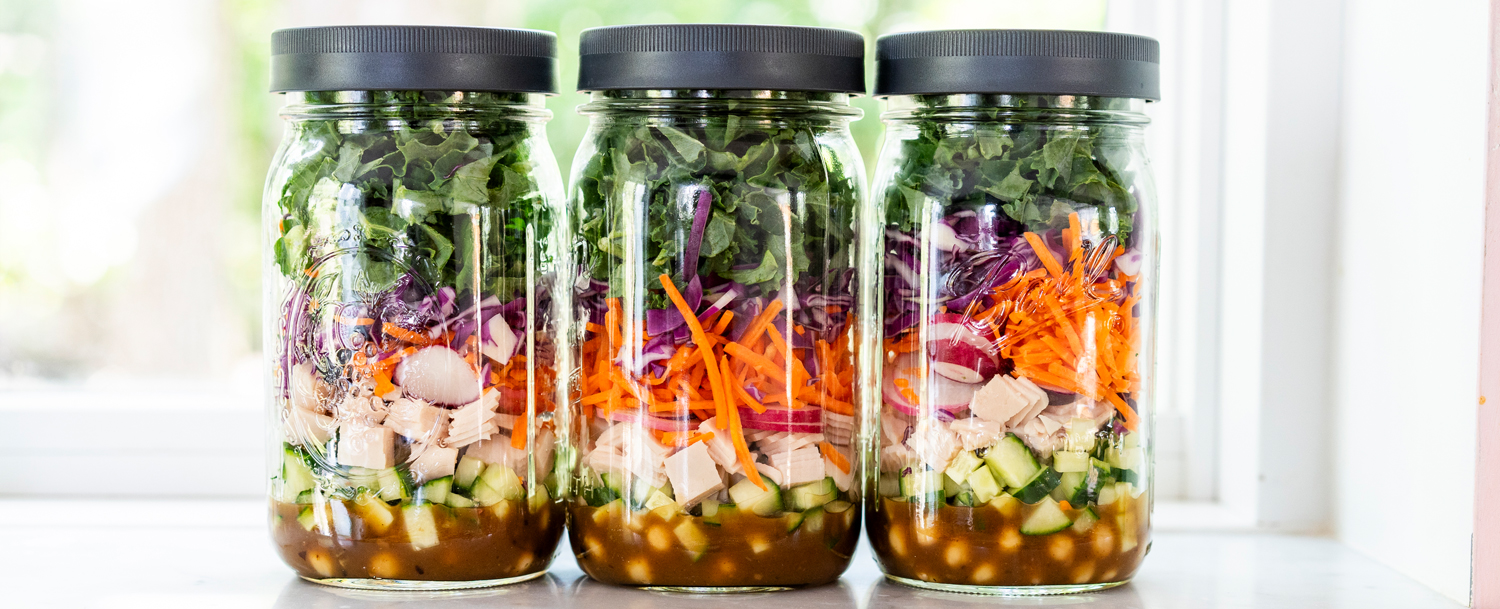 Recipes - Colorful Jarred Salads with Turkey | Easy & Make-Ahead Lunch - Applegate