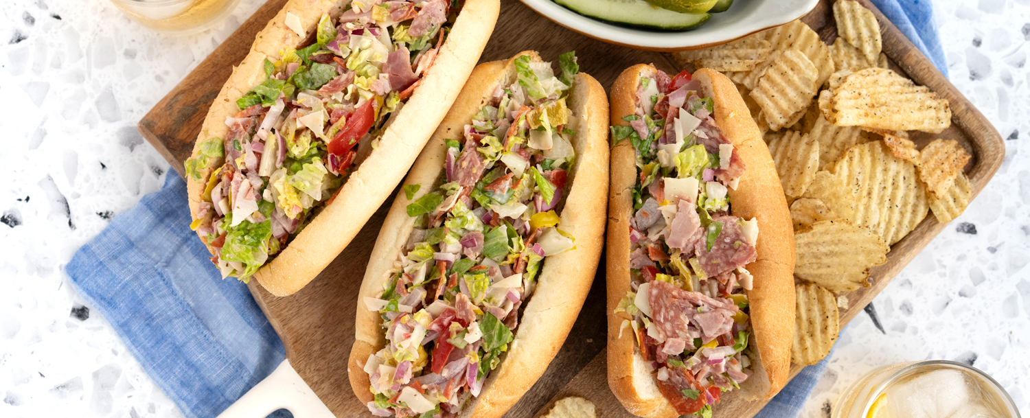 Recipes - Chopped Italian Sandwich | Easy & Flavorful Hoagie Recipe - Applegate
