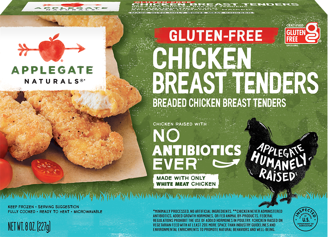 Products - Breaded Chicken - Natural Gluten-Free Chicken Tenders - Applegate