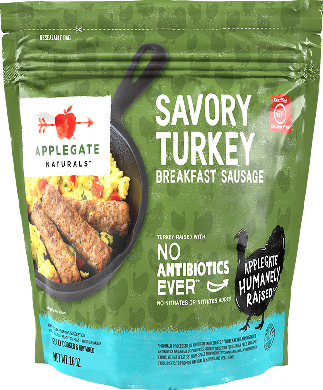 Products - Breakfast Sausage - Applegate Naturals® Savory Turkey ...